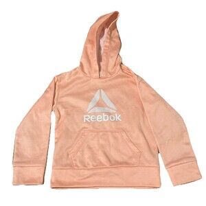 Reebok Crossfit Mock Neck Hoodie Pink Girl 4/5 xs/xch/TP Orange Sherbet